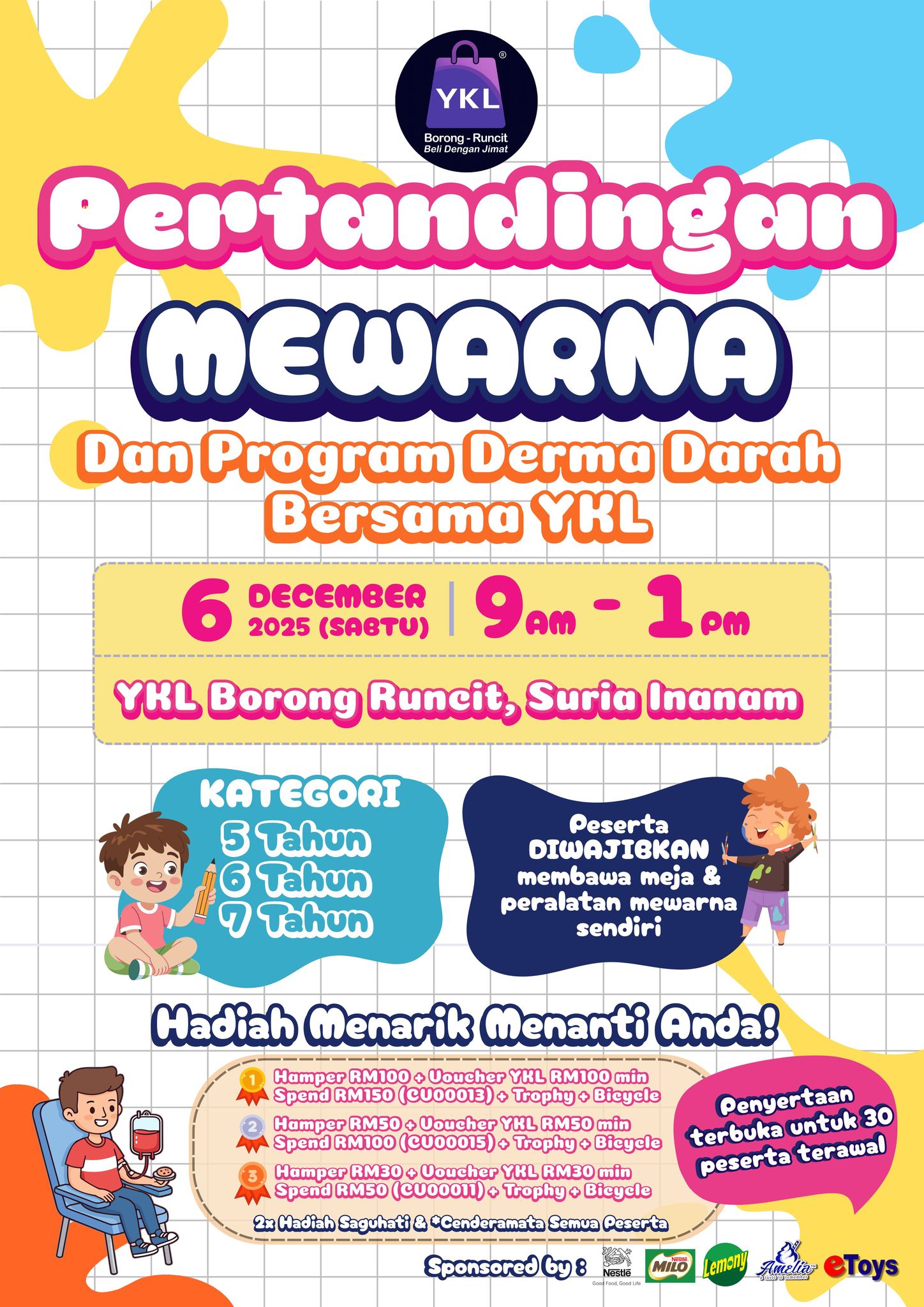 🎨 PERTANDINGAN MEWARNA & DERMA DARAH... - YKL Borong Runcit | Facebook