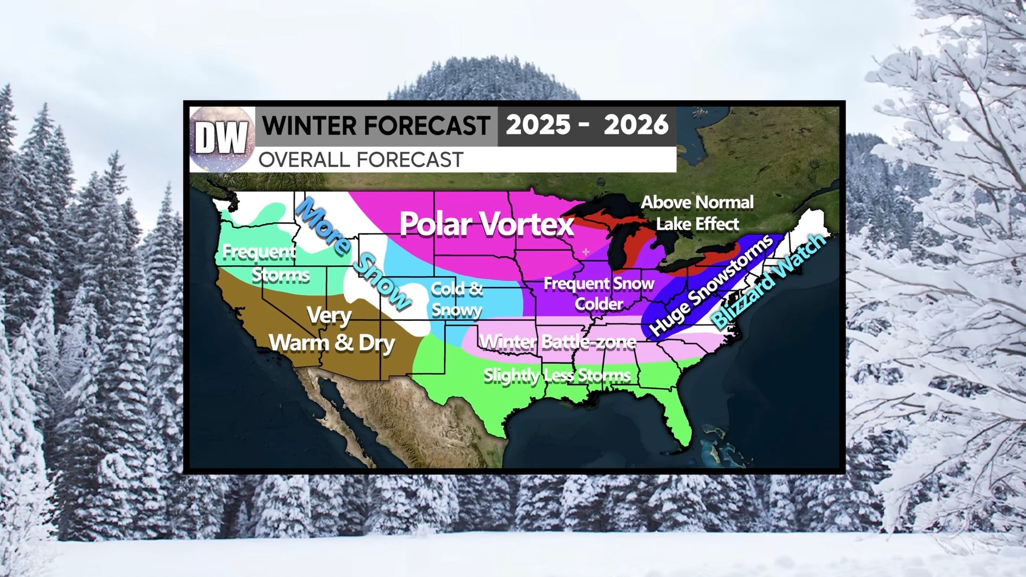 Unofficial - Direct Weather Releases Updated 2025-2026 Winter Forecast ...
