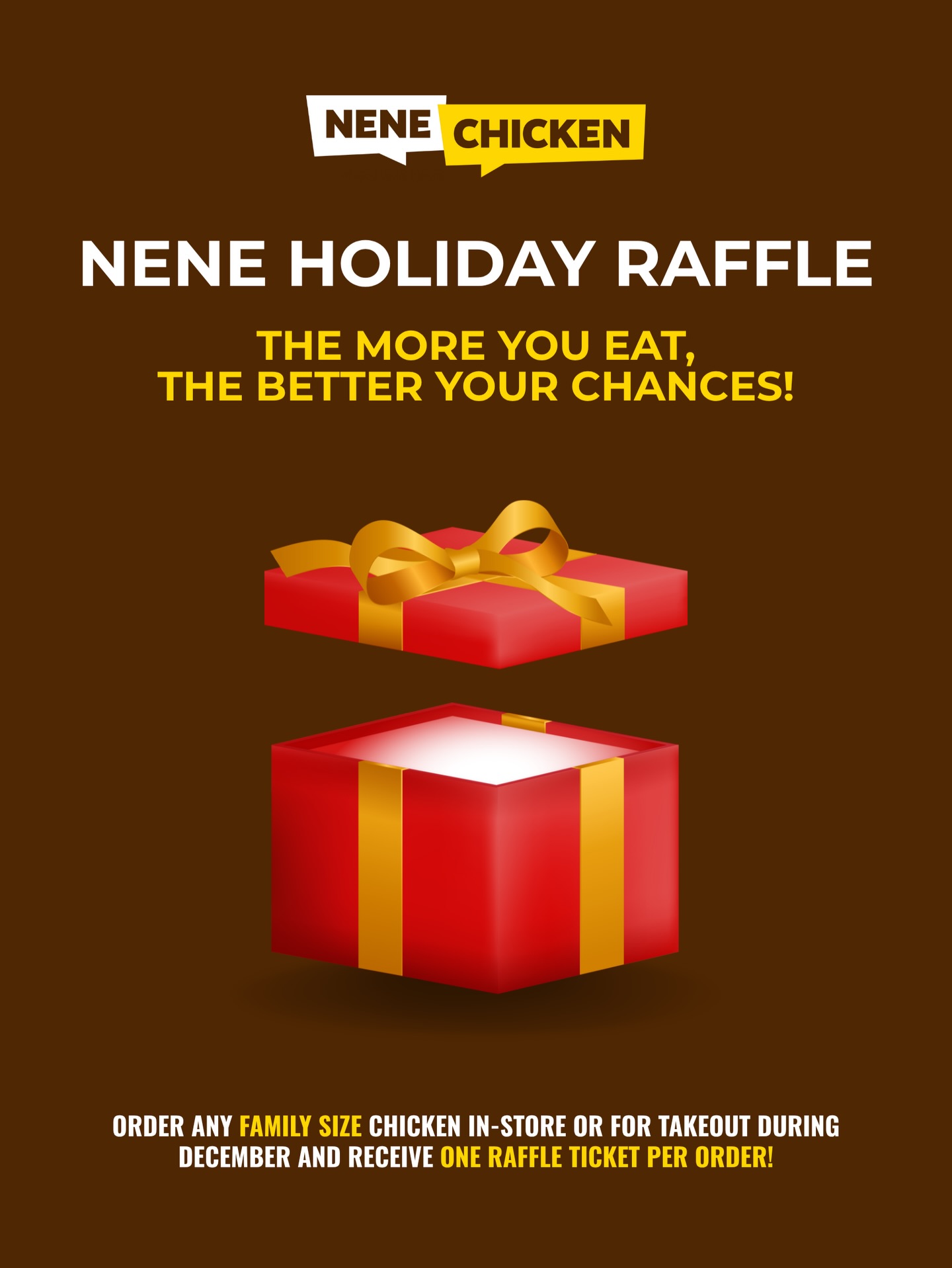 🎄 NeNe Holiday Raffle starts soon!... - NeNe Chicken Canada | Facebook