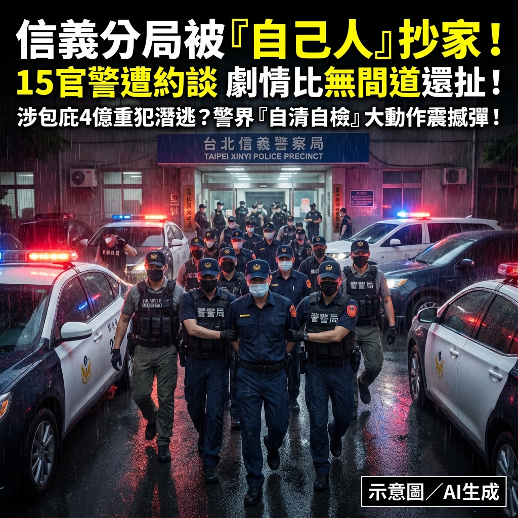 我是台北人 - 👮‍♂️ 警察局被「自己人」抄家？信義分局15名官警遭約談，劇情比無間道還扯！ 就在剛剛，台北市信義分局驚傳被大動作搜索！你沒 ...