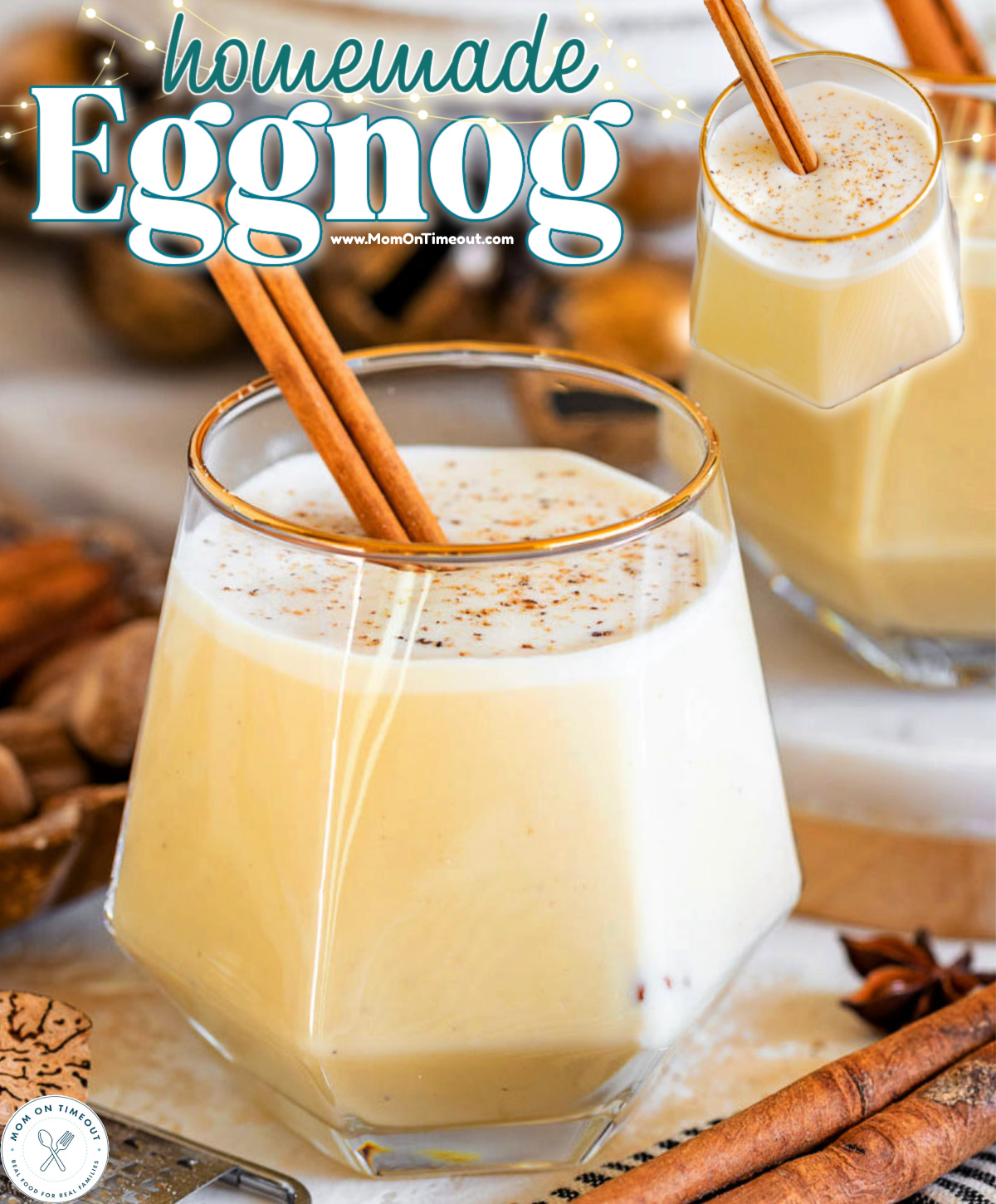 Favorite - This homemade Eggnog recipe is rich and creamy and full of ...