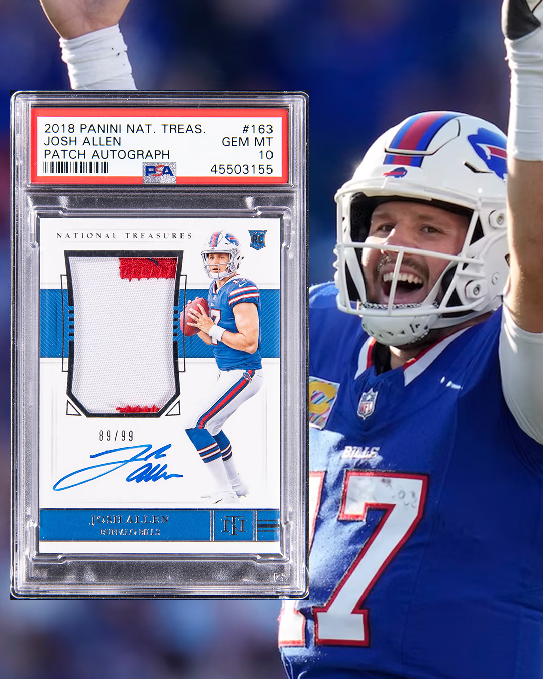 josh allen graded rookie card by Beckett BCCG 10 : Collectibles & Fine Art Listed With Mascot. 2018 Donruss Josh Allen Rookie