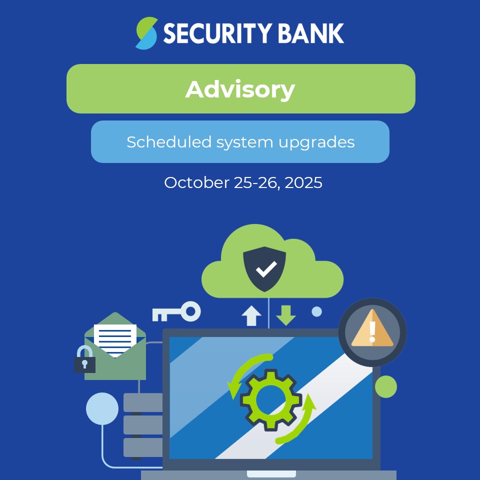 Security Bank - Just a friendly update, valued customers!... | Facebook