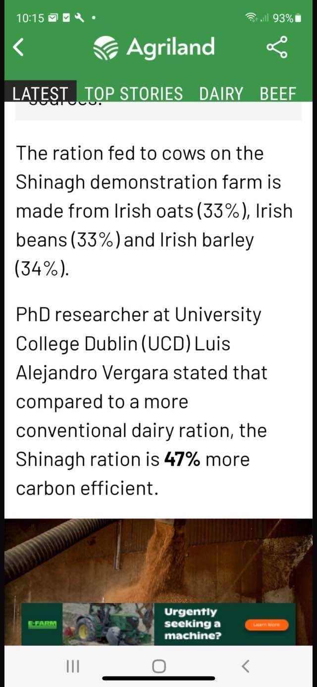 Irish - The end user needs to be rewarded for using a full Irish ration ...