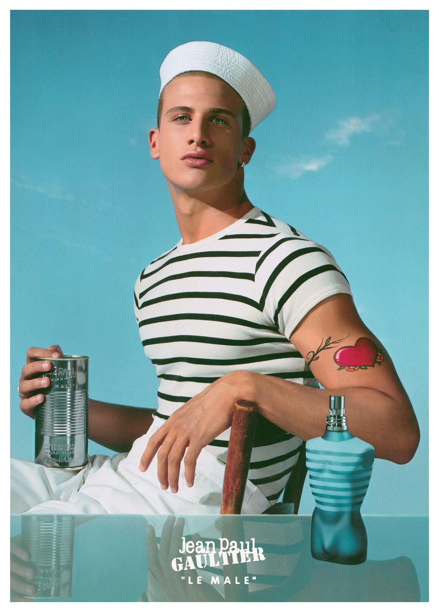 The sailor. The stripes. The can. The scent that dared to seduce 