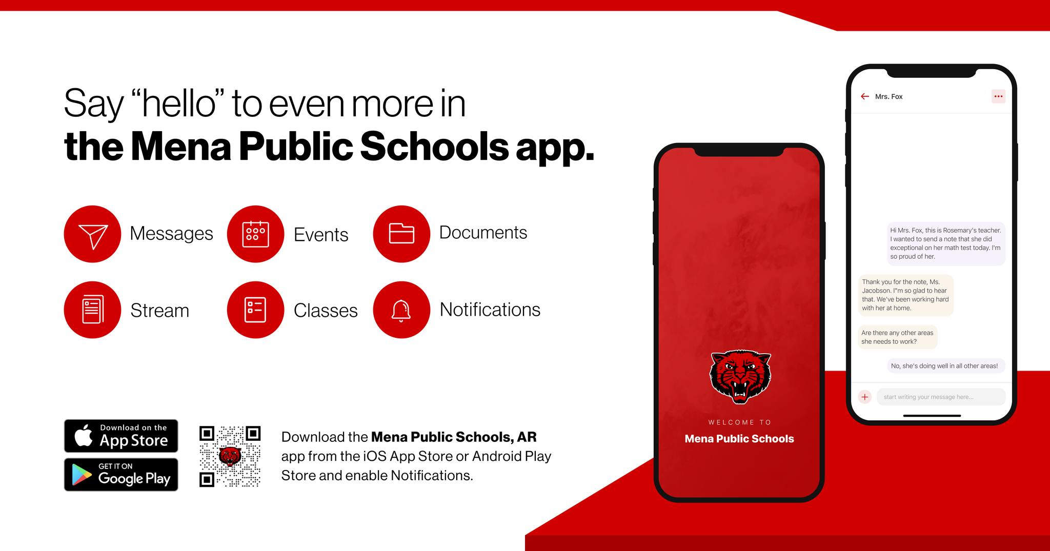 Mena - Parent-Teacher Messaging New for 2025-2026! Say hello to 