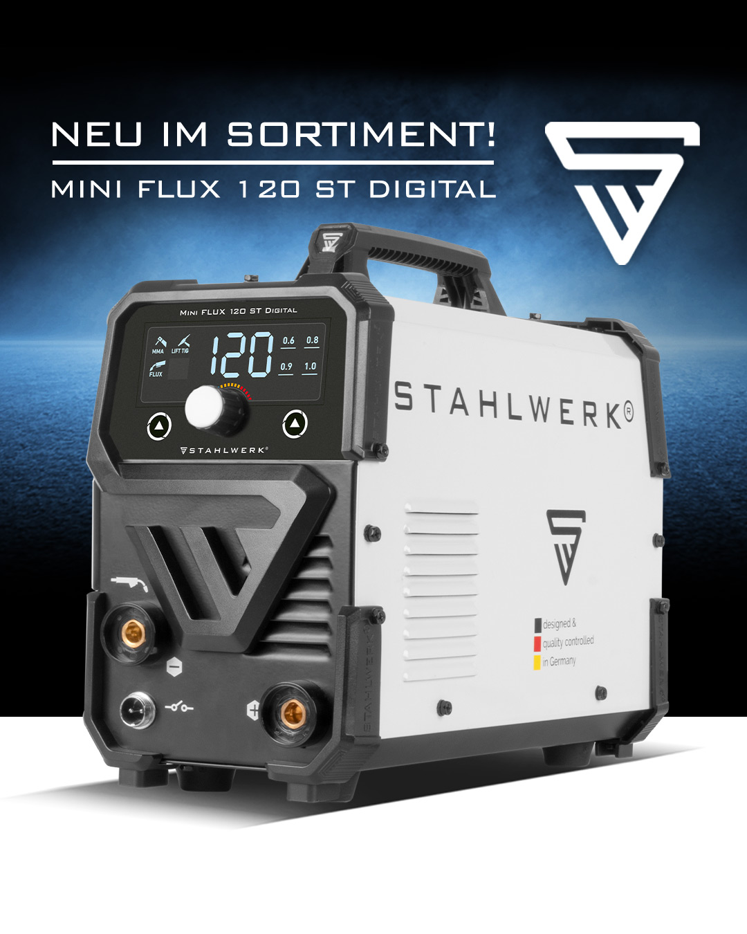 STAHLWERK Schweißgerät FLUX 120 ST Vollausstattung Gerätewagen und Sch, 204,99
