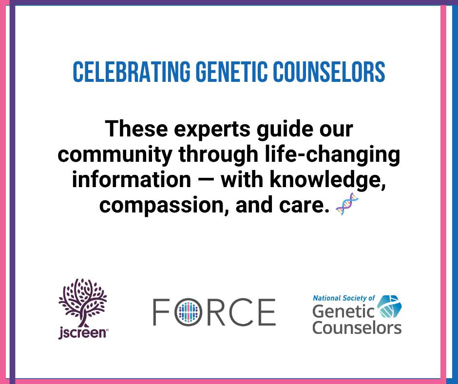 FORCE: - 🧬 Today is Genetic Counselor Appreciation Day! 💙 Genetic ...