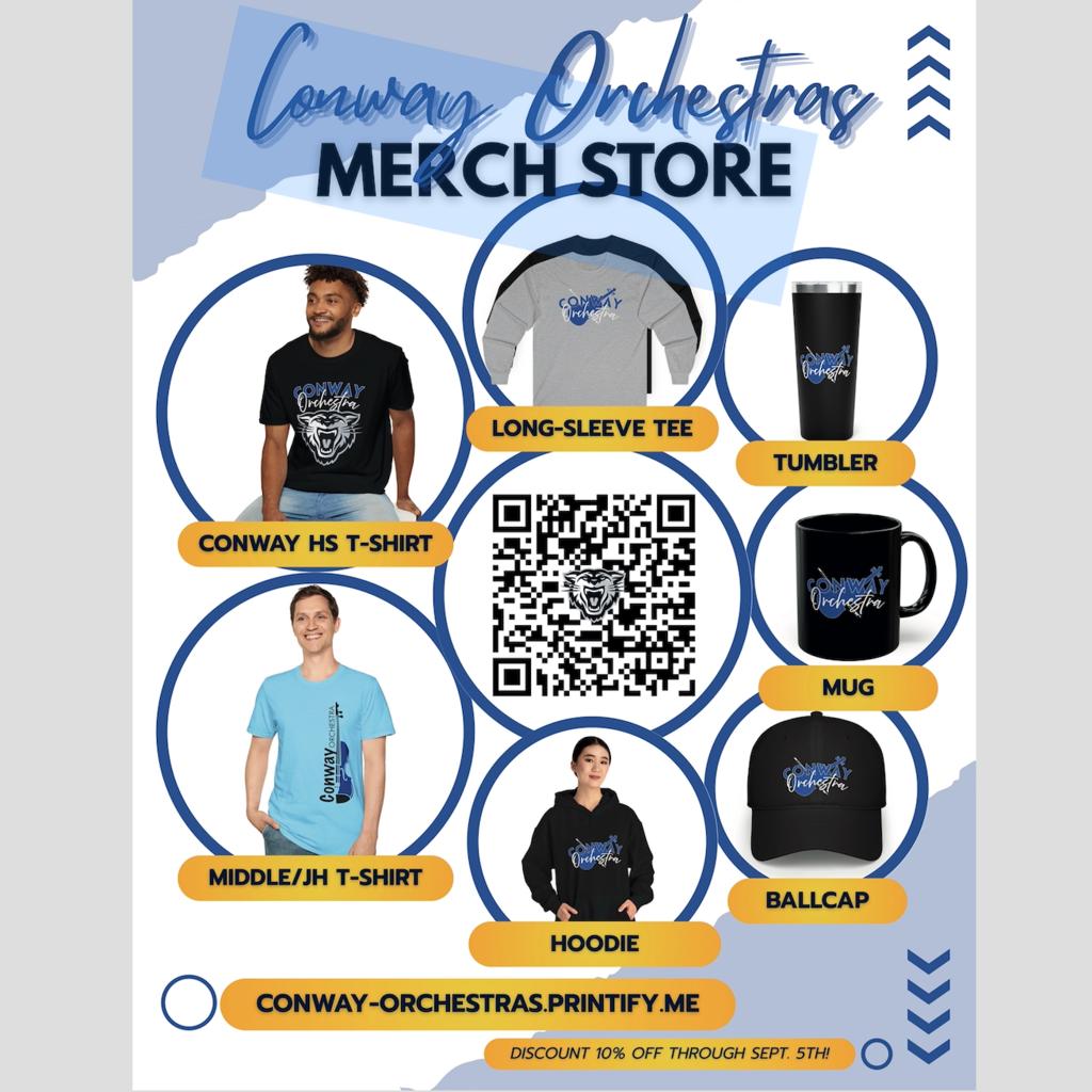Ruth - The Orchestra Merch Store is officially OPEN! Visit conway ...