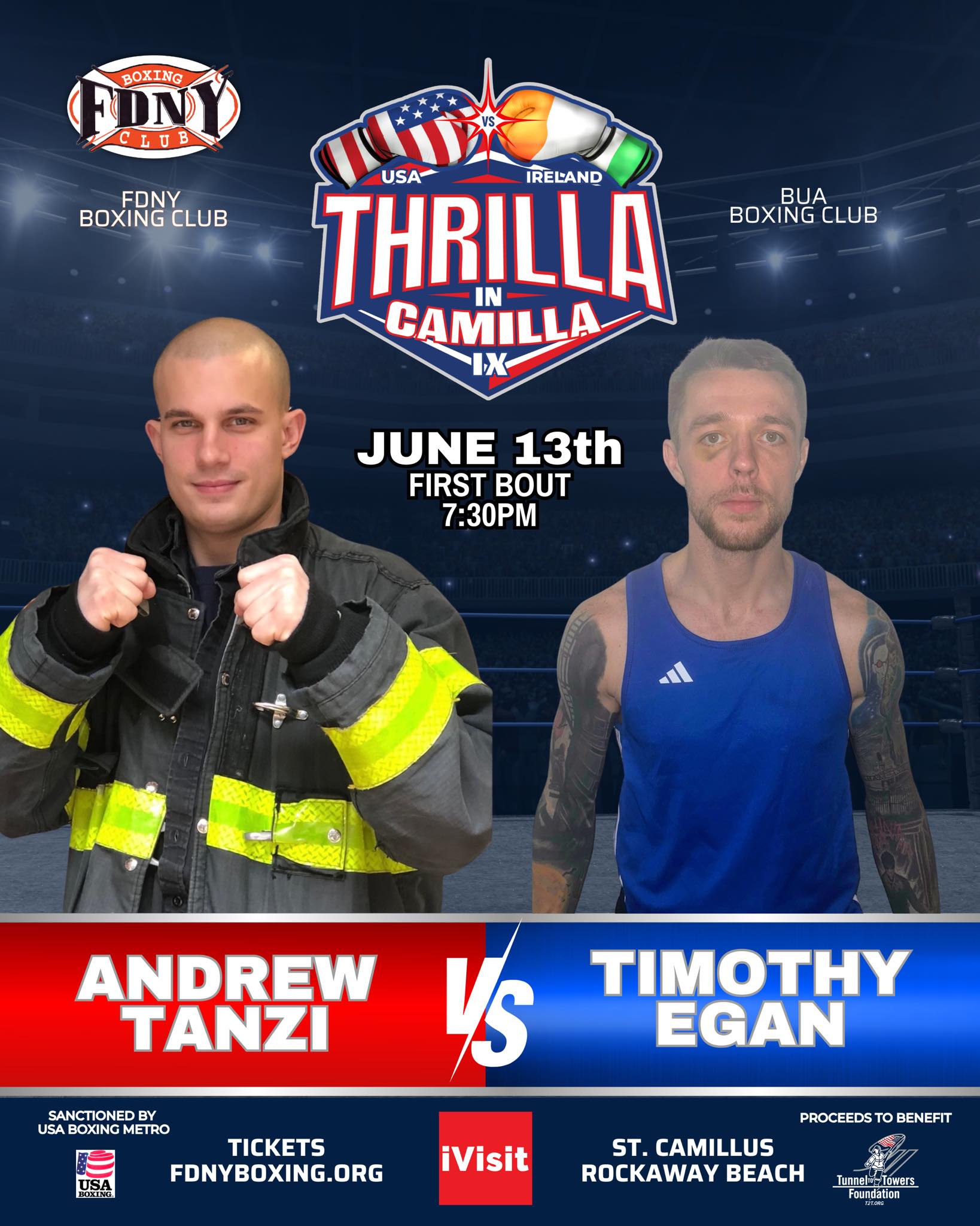 FDNY - FDNY Boxing’s Andrew Tanzi vs. BUA Boxing’s Timothy Egan 💥 🥊 Our ...