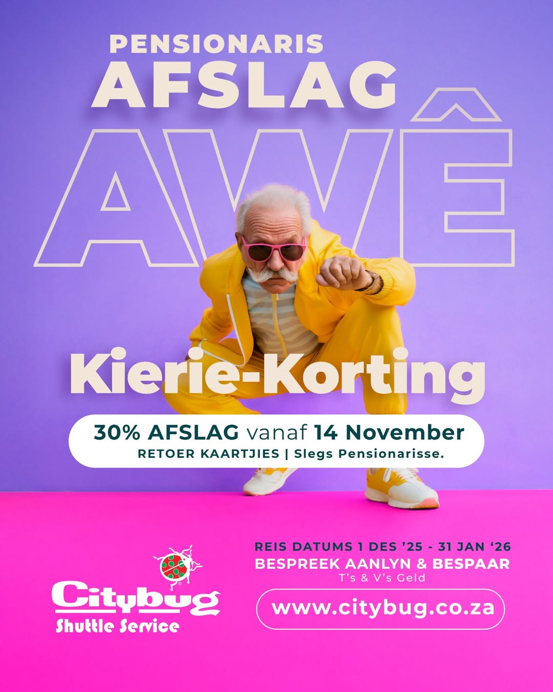 OUR KIERIE-KORTING SPECIAL IS... - Citybug Shuttle Service | Facebook