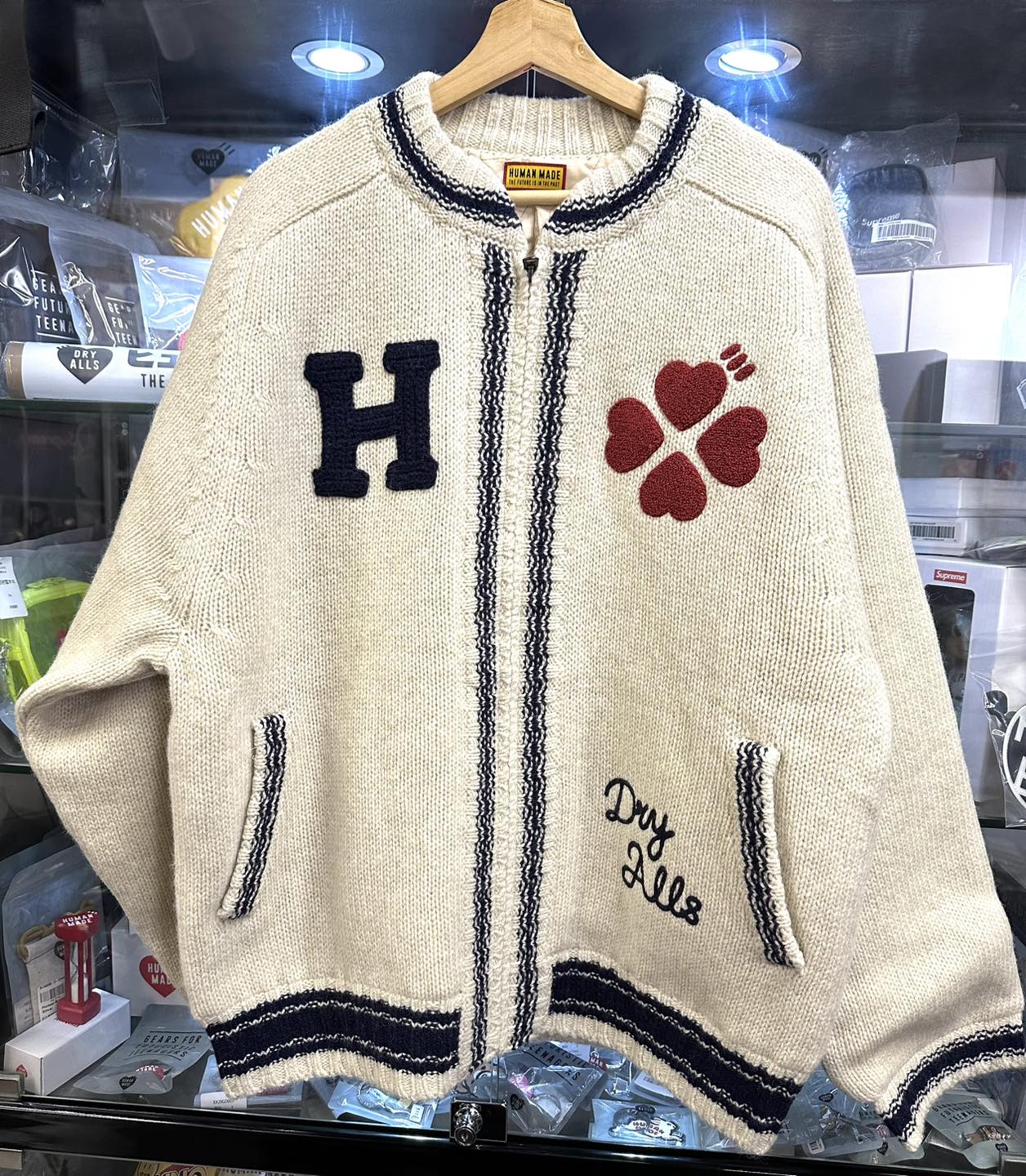 NIGO® San HUMAN MADE SEASON 30✨ Human Made Zip-Up Knit Jacket 