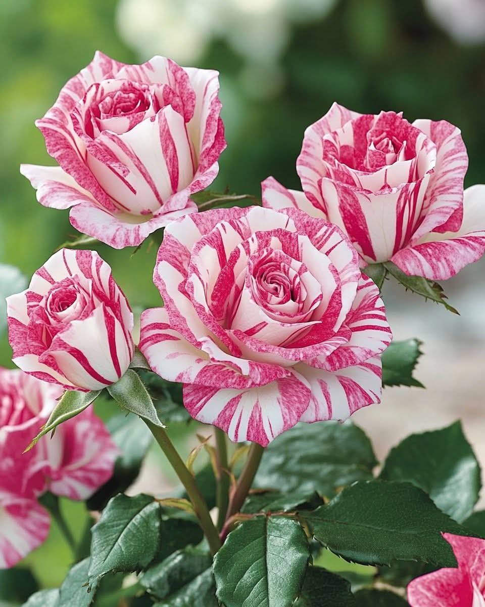 Craft - Candy Stripe Rose (Rosa) Known for its unique pink and white ...