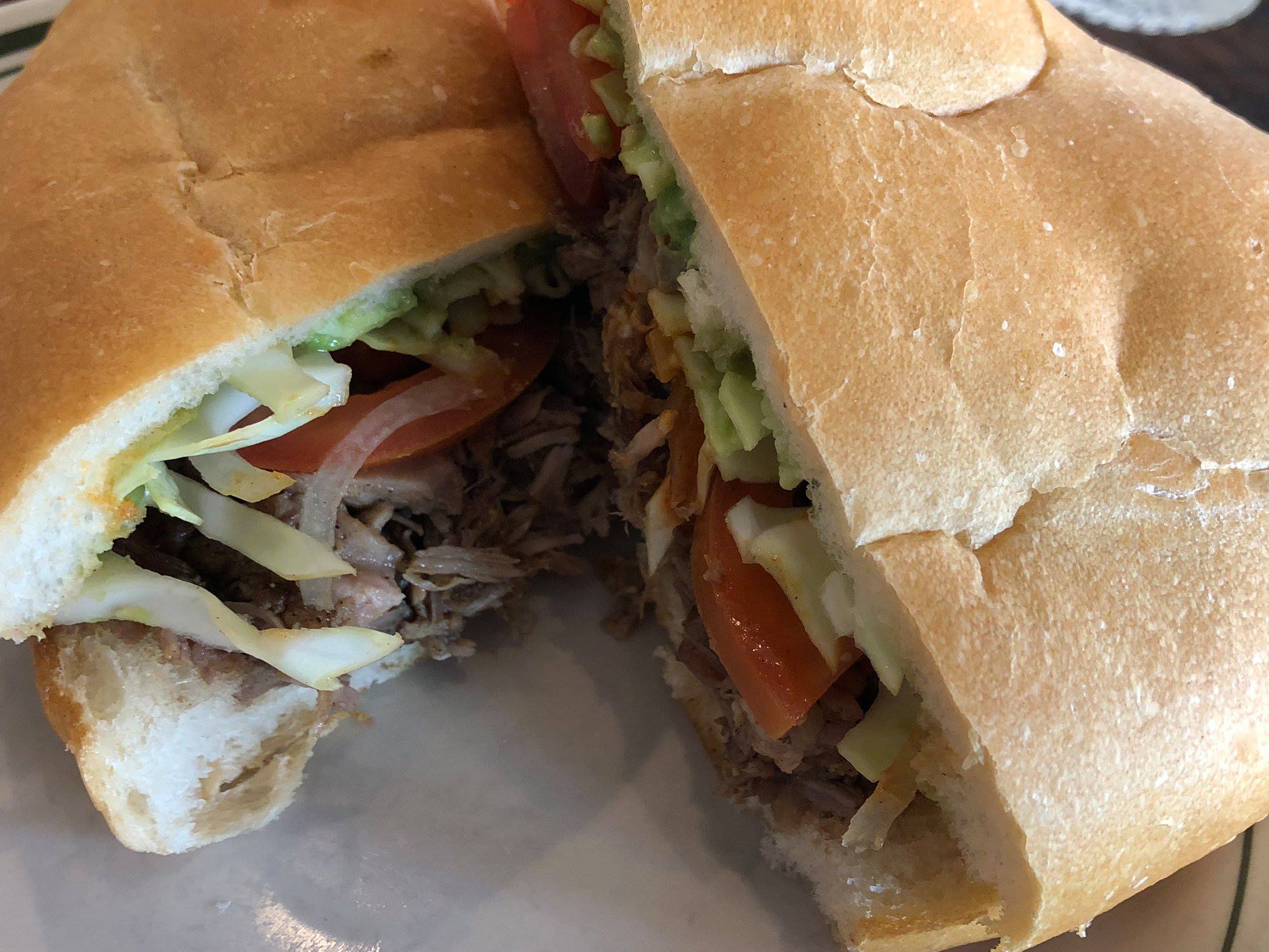 The Imperial - #SOTW Pork Carnitas Torta Refried Beans,...