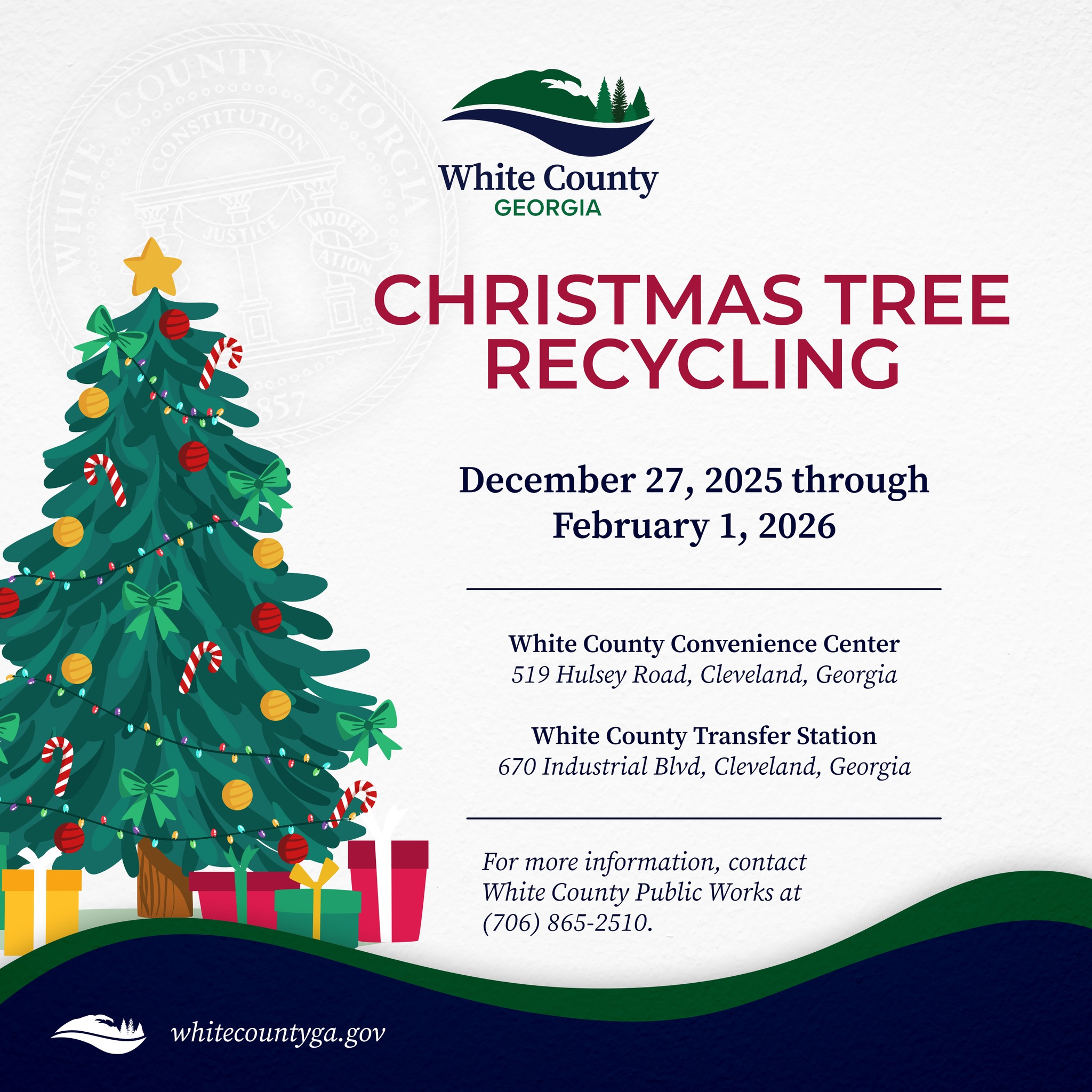 White - 🎄 Christmas Tree Recycling in White County ♻️ Once the holidays ...