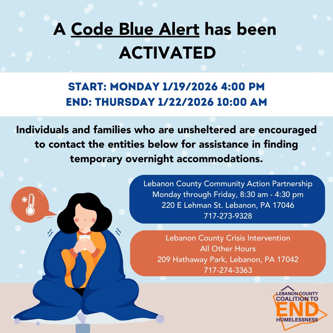 A Code Blue Alert has been... - Lebanon Community Library | Facebook