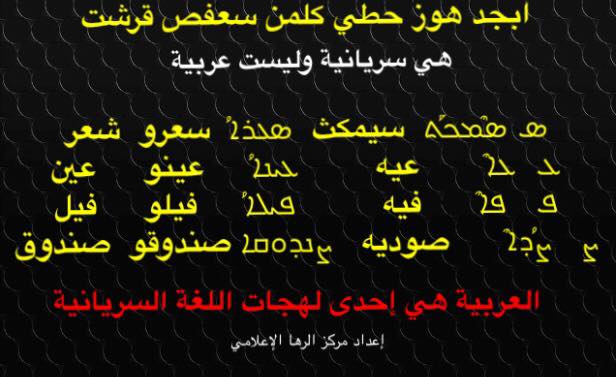 المشرق السرياني الحلقة الخامسة من سلسلة احرف الابجدية السريانية مهداة الى كل متابعي صفحة المشرق السرياني ابجد هوز حطي كلمن سعفص قرشت Facebook