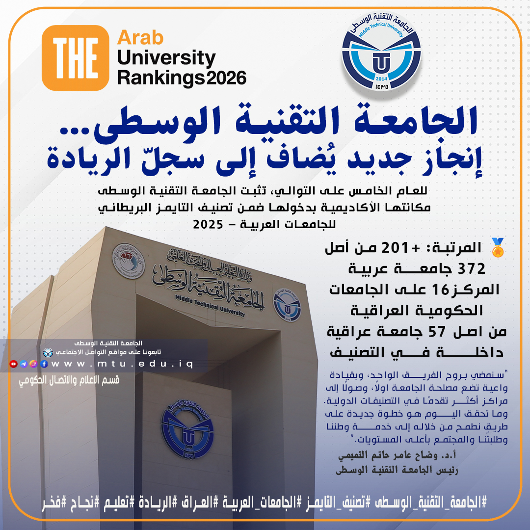 ‎الجامعة التقنية الوسطى‎ added a... - الجامعة التقنية الوسطى