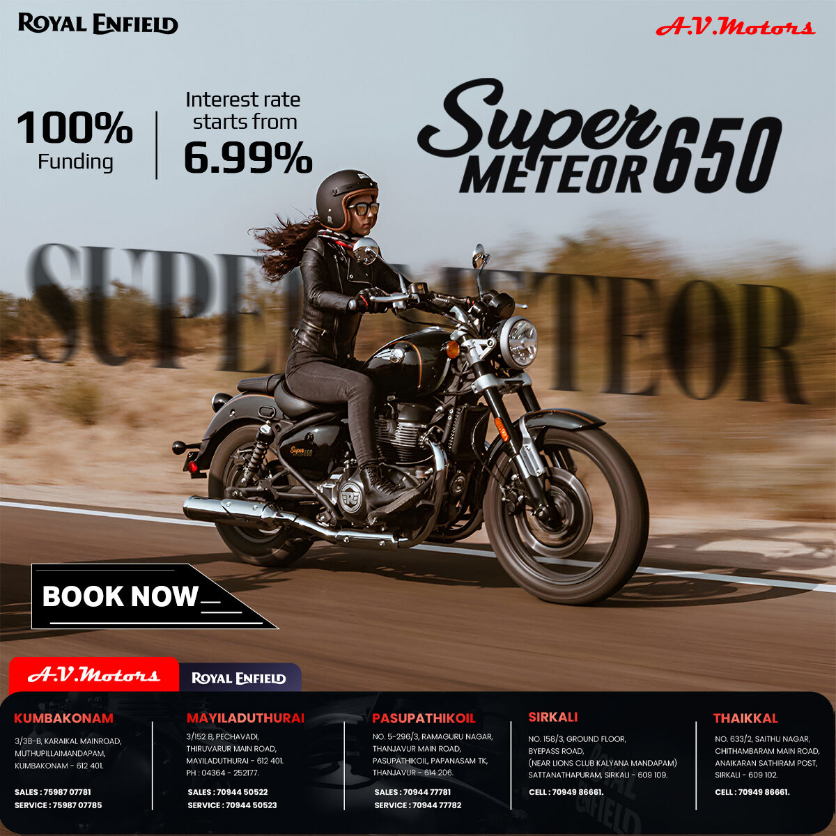 AV - 🌠 Conquer the Highways with the Super Meteor 650! Feel the wind ...