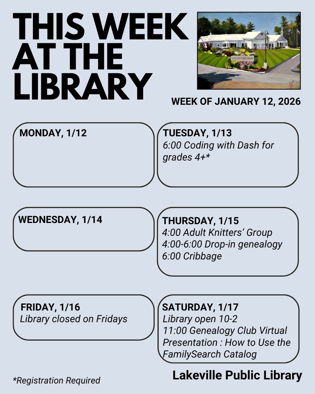Lakeville - Stop by the Library this week to see the latest (and very ...