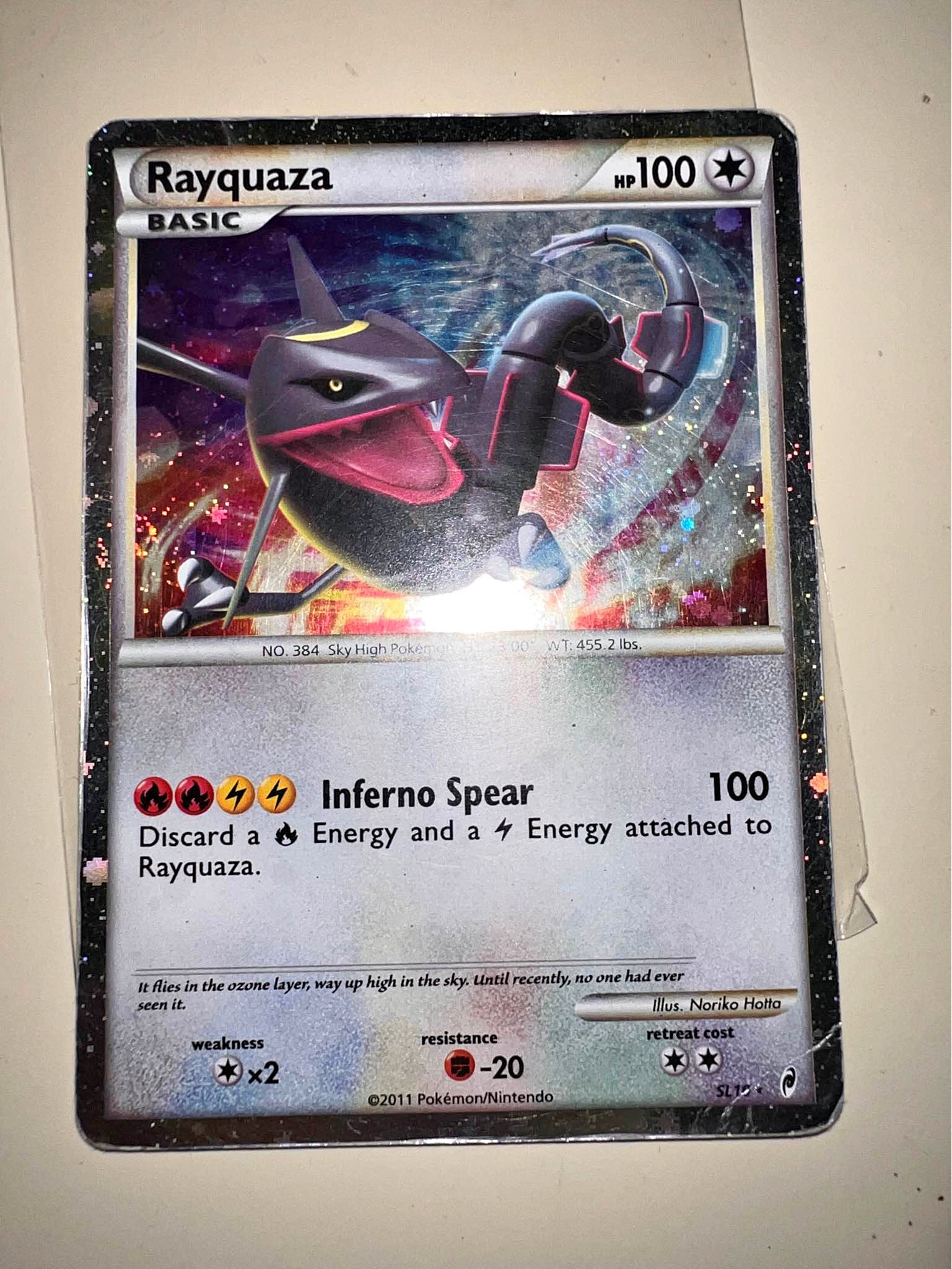 Rayquaza (Shiny) SL10 Call of Legends Holo Pokemon - Card Games 