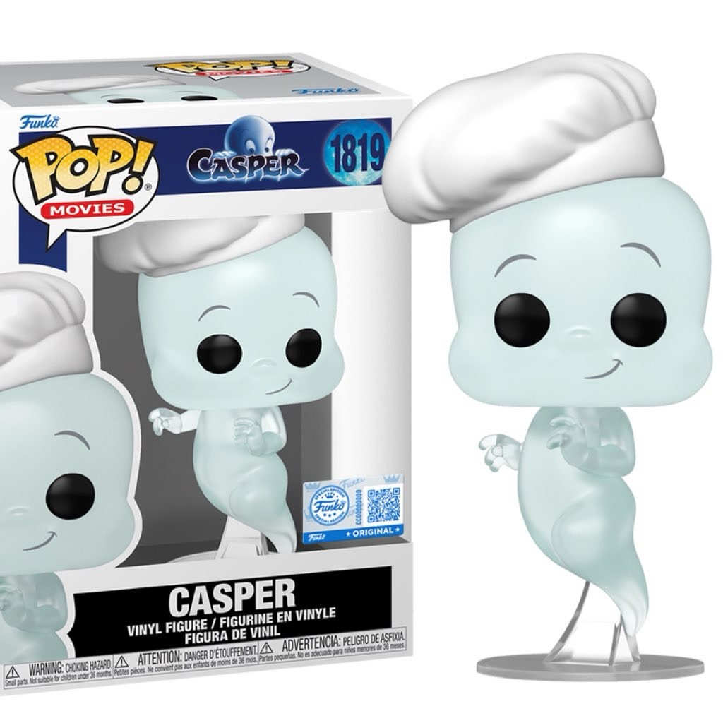 Vintage Mattel Casper jack-in-the-box and Medicom Casper figures