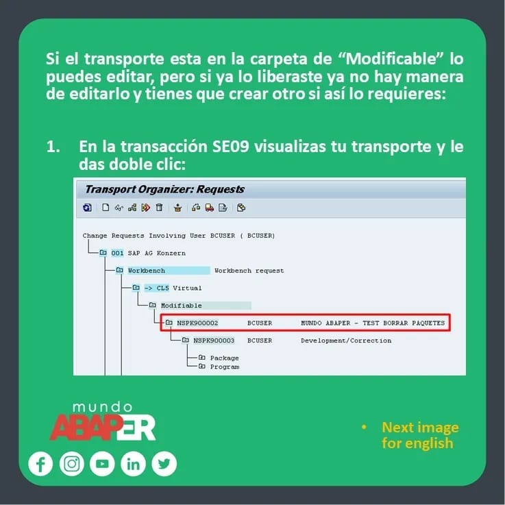 Mundo Abaper - ¿Sabes editar transportes? 🤓🤓🥰🥰 . . #sap... | Facebook