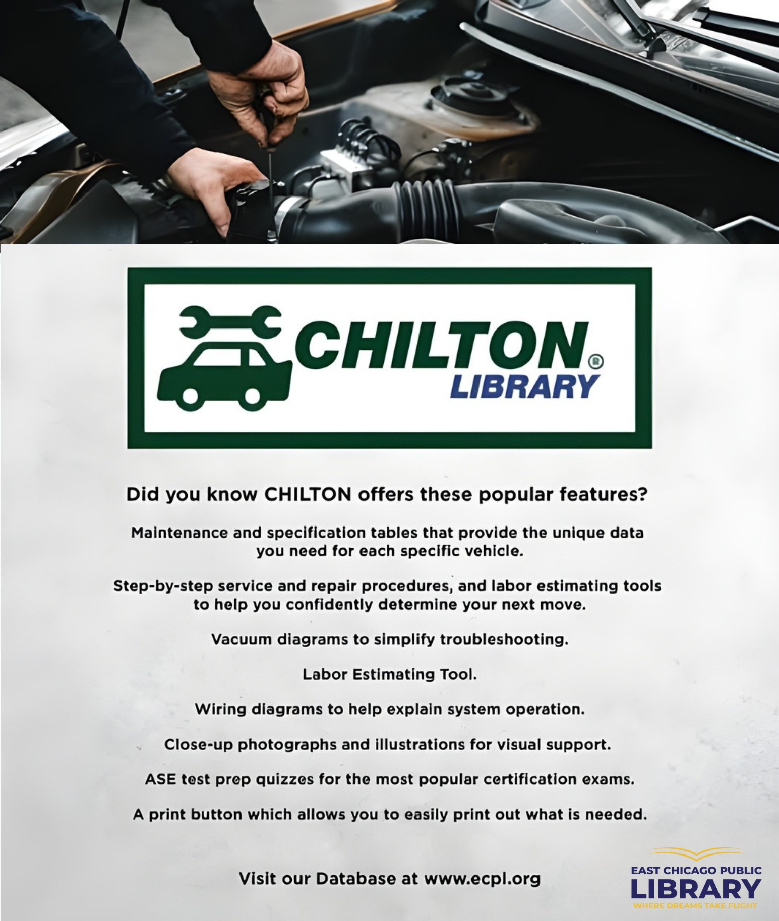 🔧 Need help fixing your car?... - East Chicago Public Library | Facebook