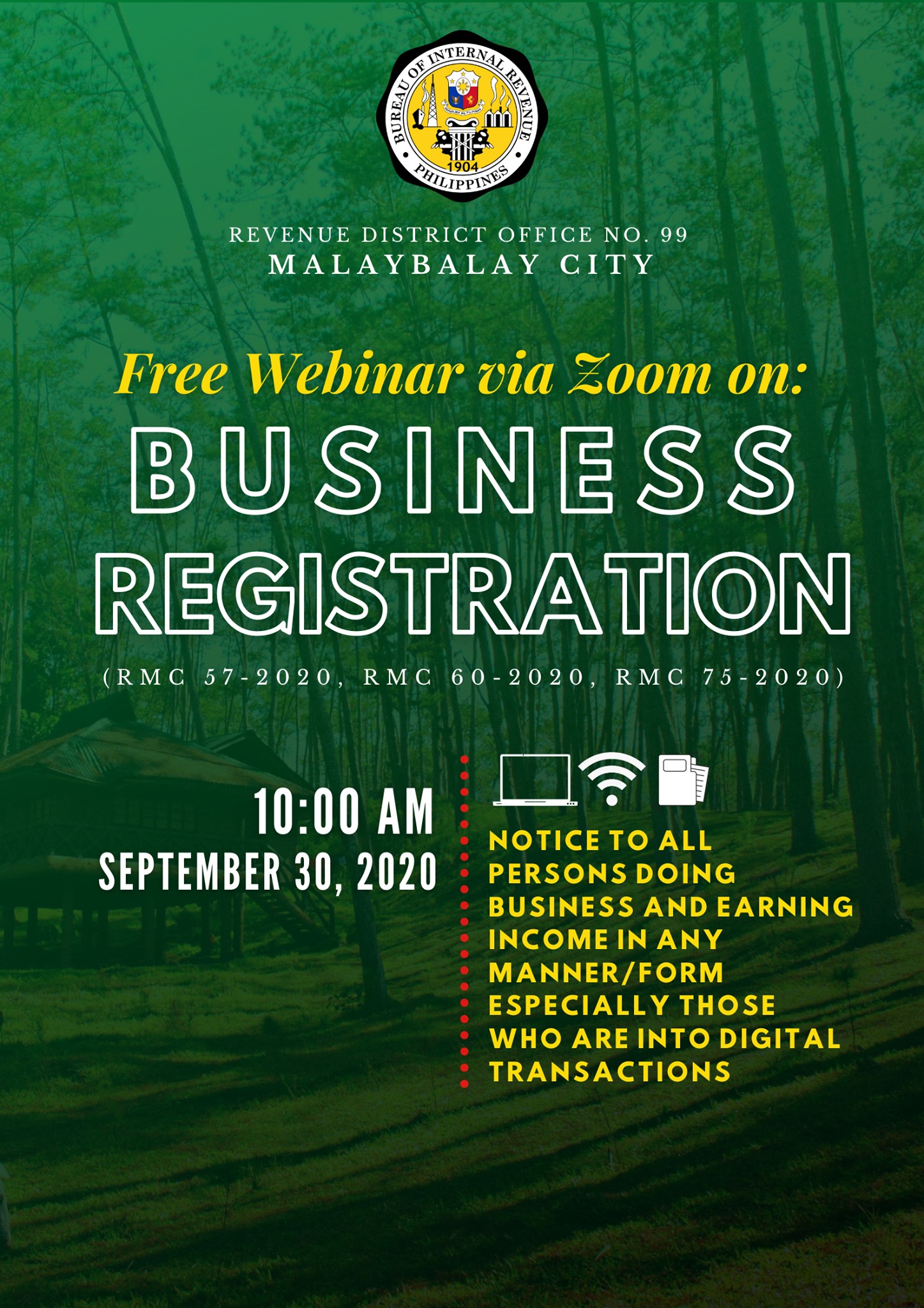 We are inviting our valued taxpayers... - BIR RDO 99 Bukidnon | Facebook