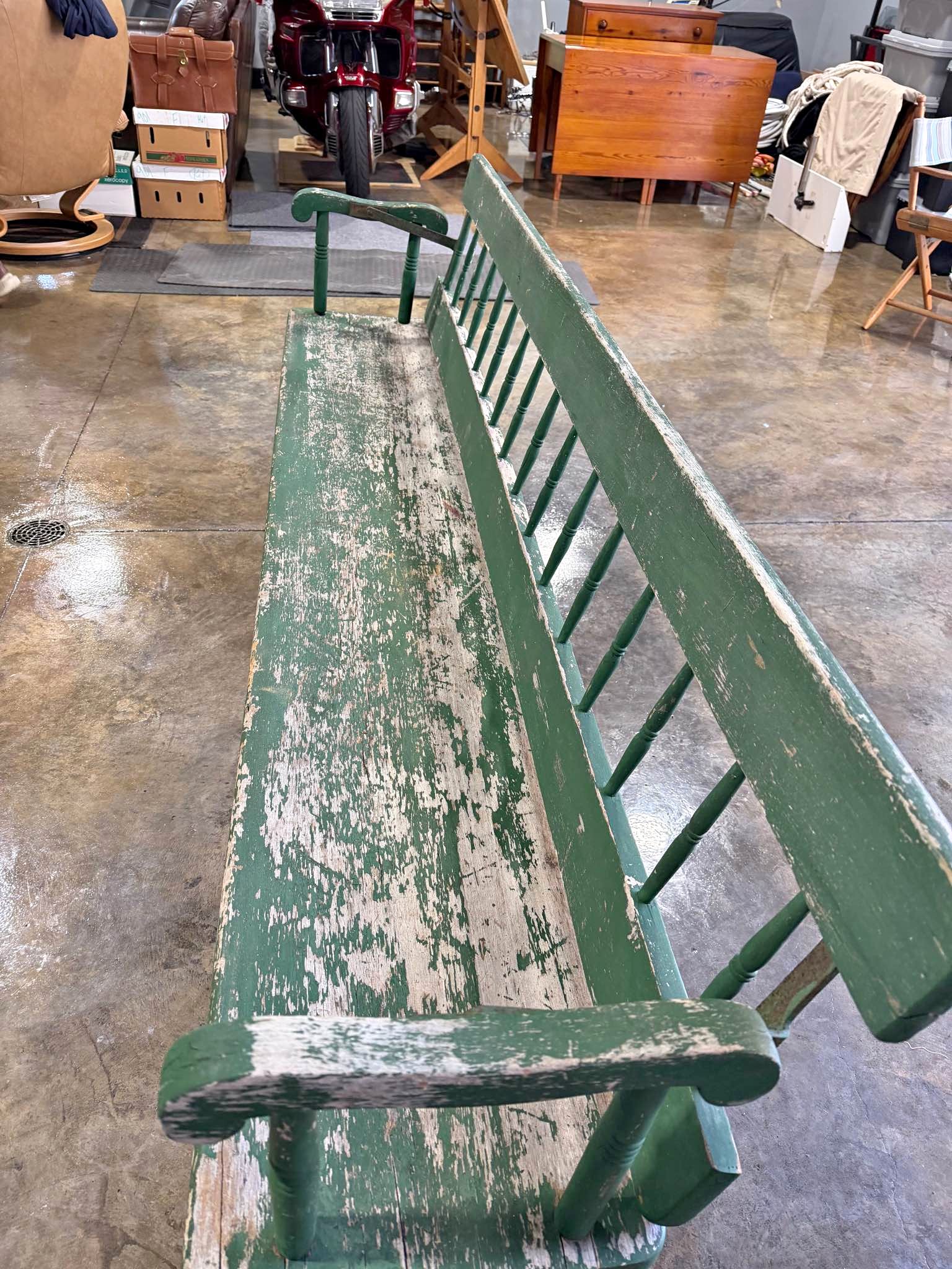 Vintage Railroad reversible wooden bench - Outdoor Chairs, Benches ...
