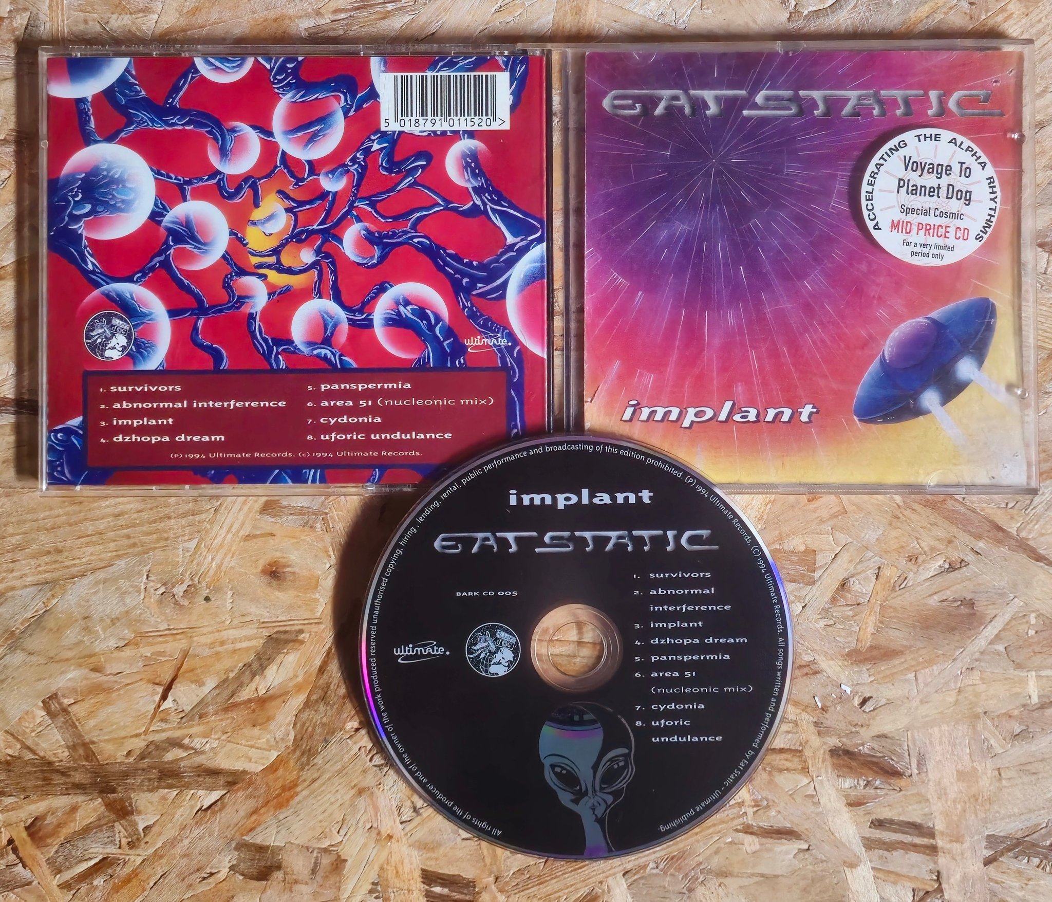 Eat Static's Implant 1994 electronic psy trance album