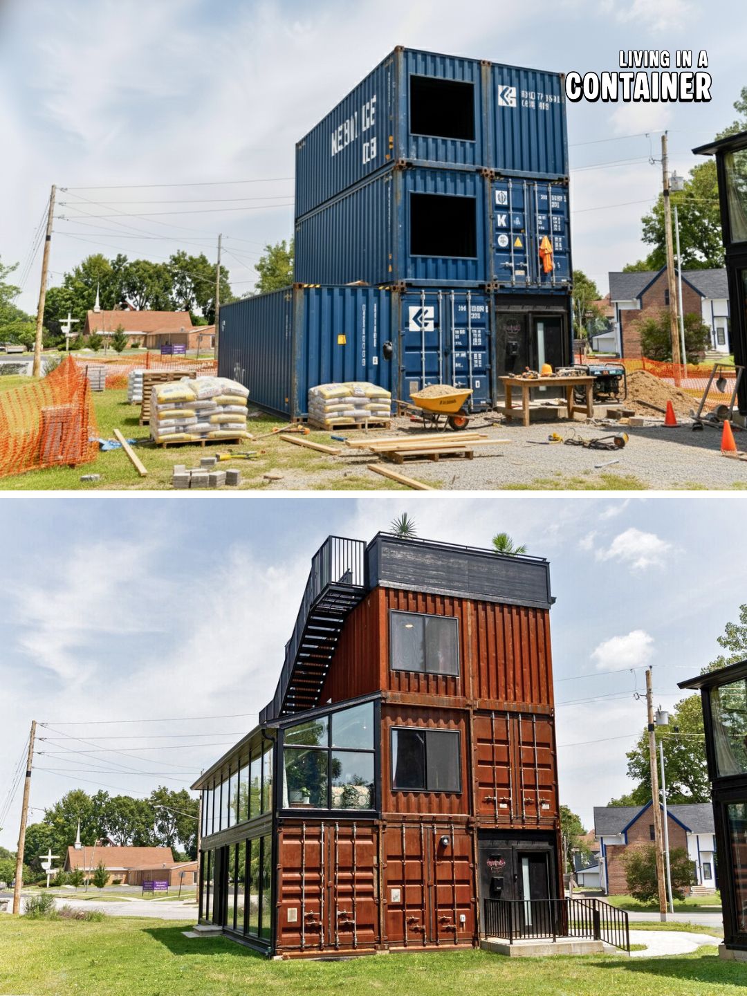 Living - They Built A Three-Story House Out Of Shipping Containers! You ...