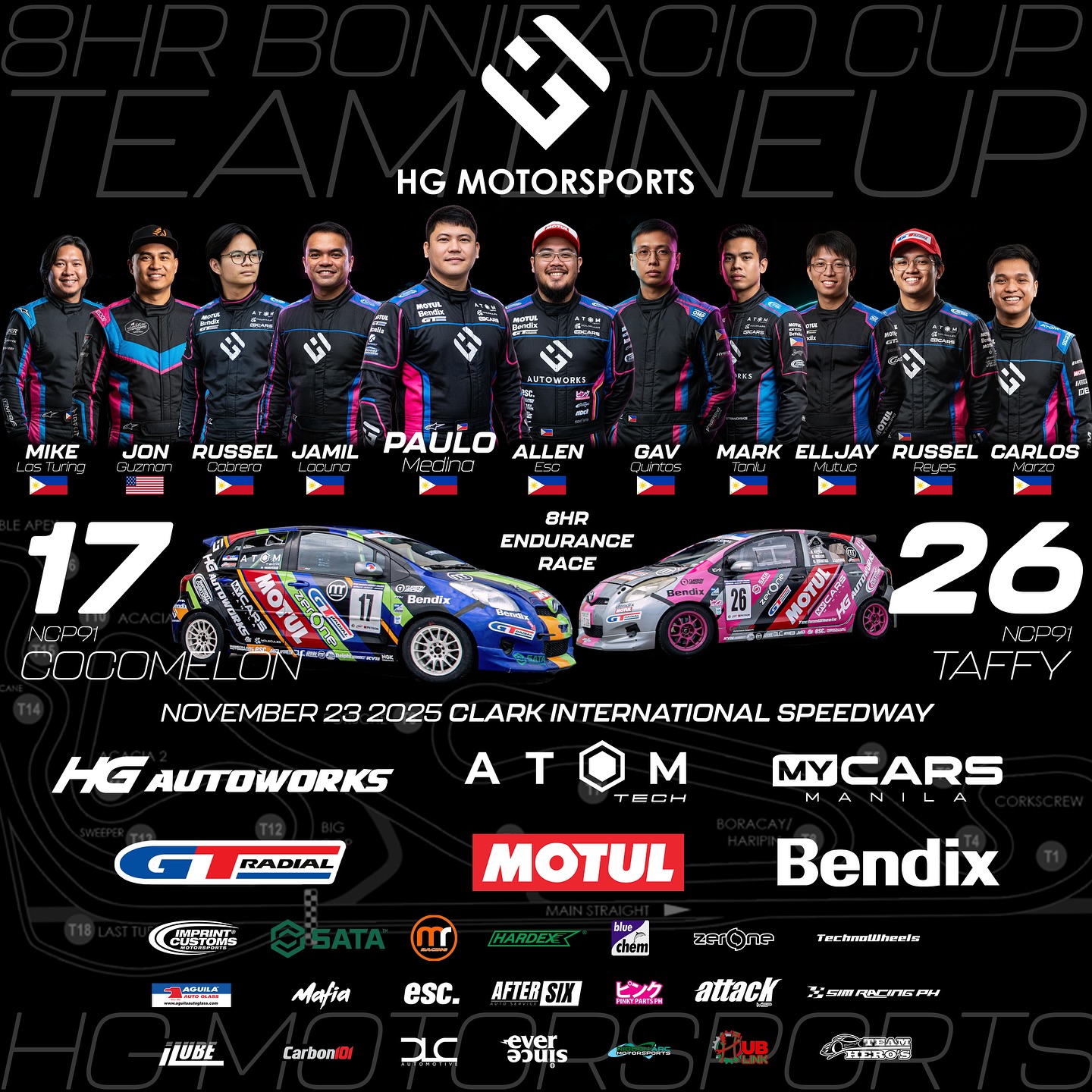 Bendix - HG Motorsports is all set for the last race of 2025 — the 8 ...