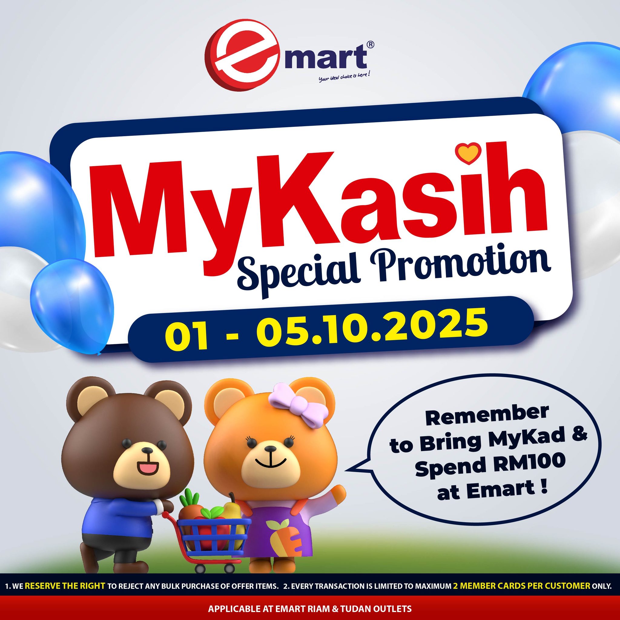 Emart Malaysia - 🛍 Got MyKasih? We’ve got promo! From 1 -... | Facebook