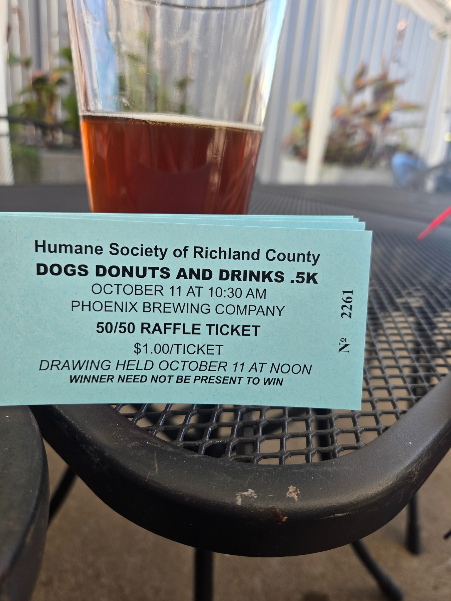 Humane - We've sold, GULP, $1108 in 50/50 raffle tickets for our 🐕🍩🍺 ...