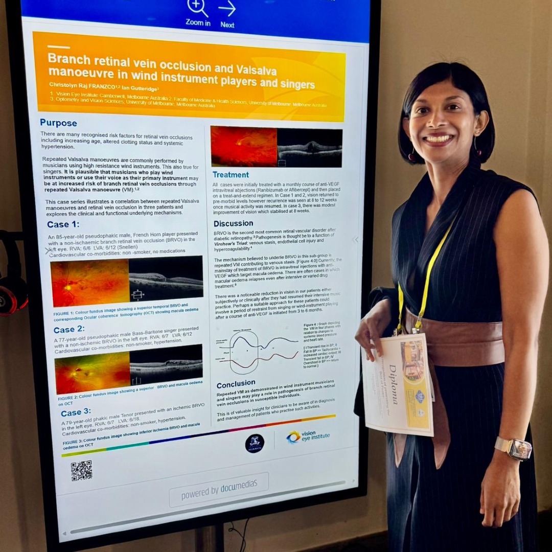 Vision - Congratulations to Dr Christolyn Raj and optometrist Ian ...