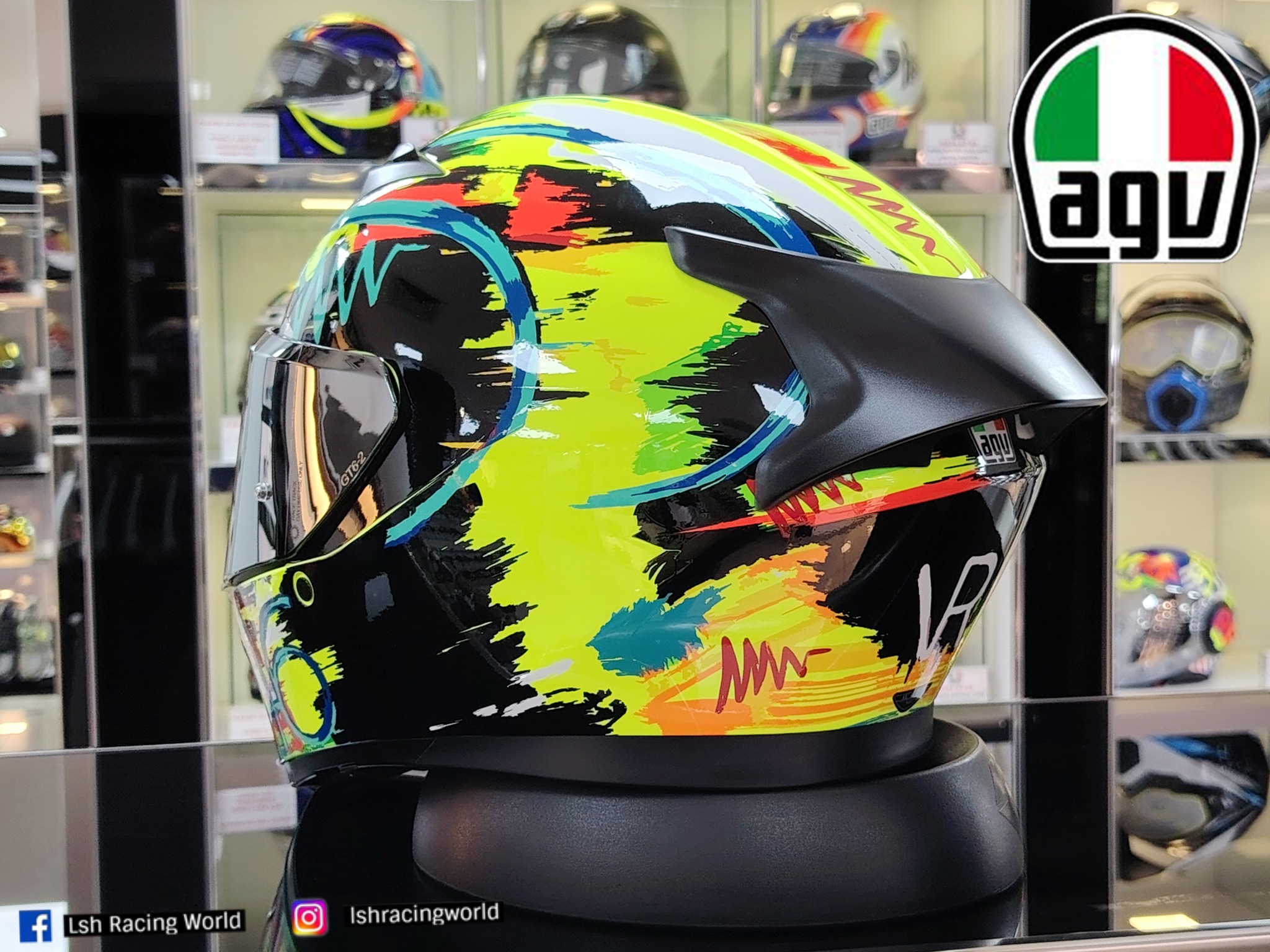 agv helmet safety test K3 Rossi Winter 2019 Street Helmet-M : Sports & Outdoors face road helmet ensures maximum safety AGV K3 Rossi Winter Test