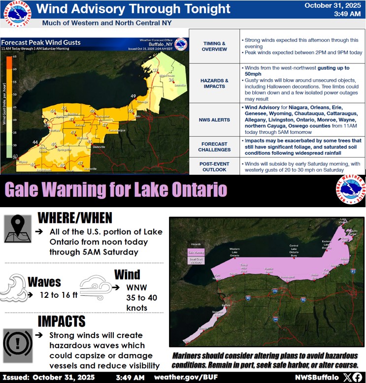 Orleans - National Weather Service giving us a little weather update ...