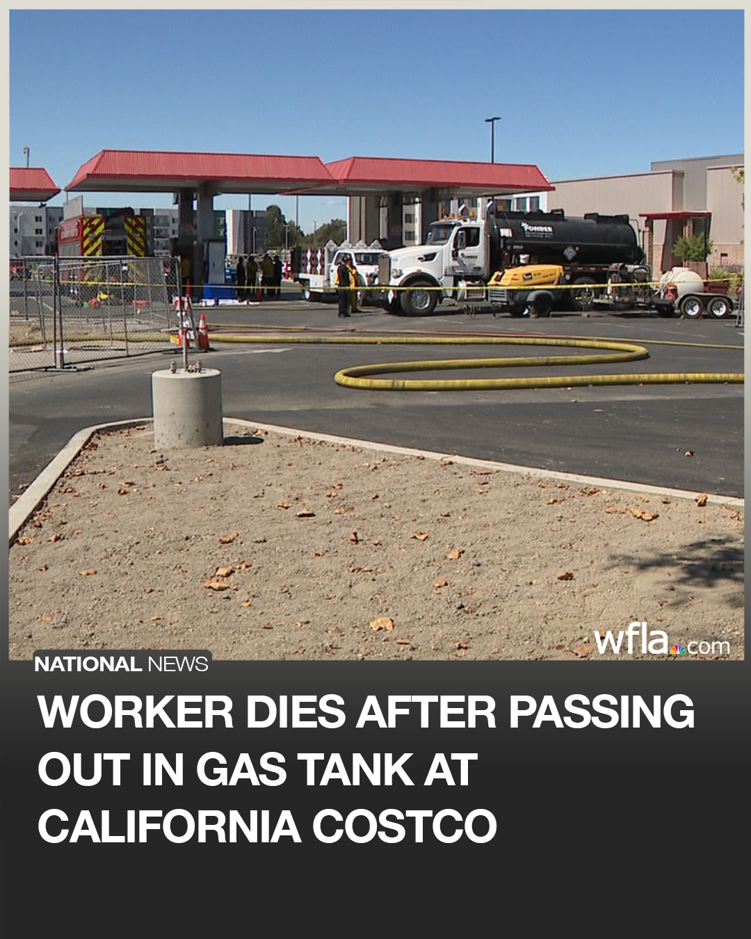 WFLA - A worker who was rescued after losing consciousness inside a gas ...