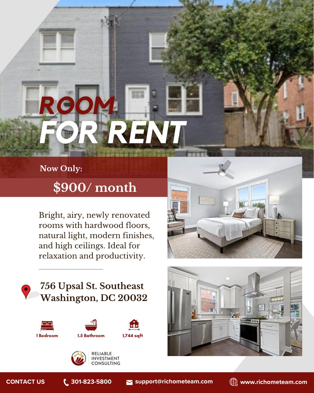 Reliable - 🏠 Room for Rent – For a limited time, this cozy room is now ...