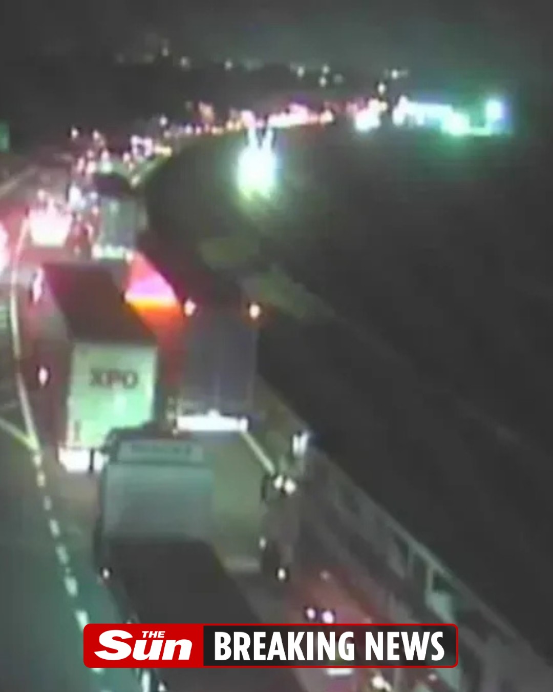 The Sun - Major UK motorway closed in one direction due to 'serious ...