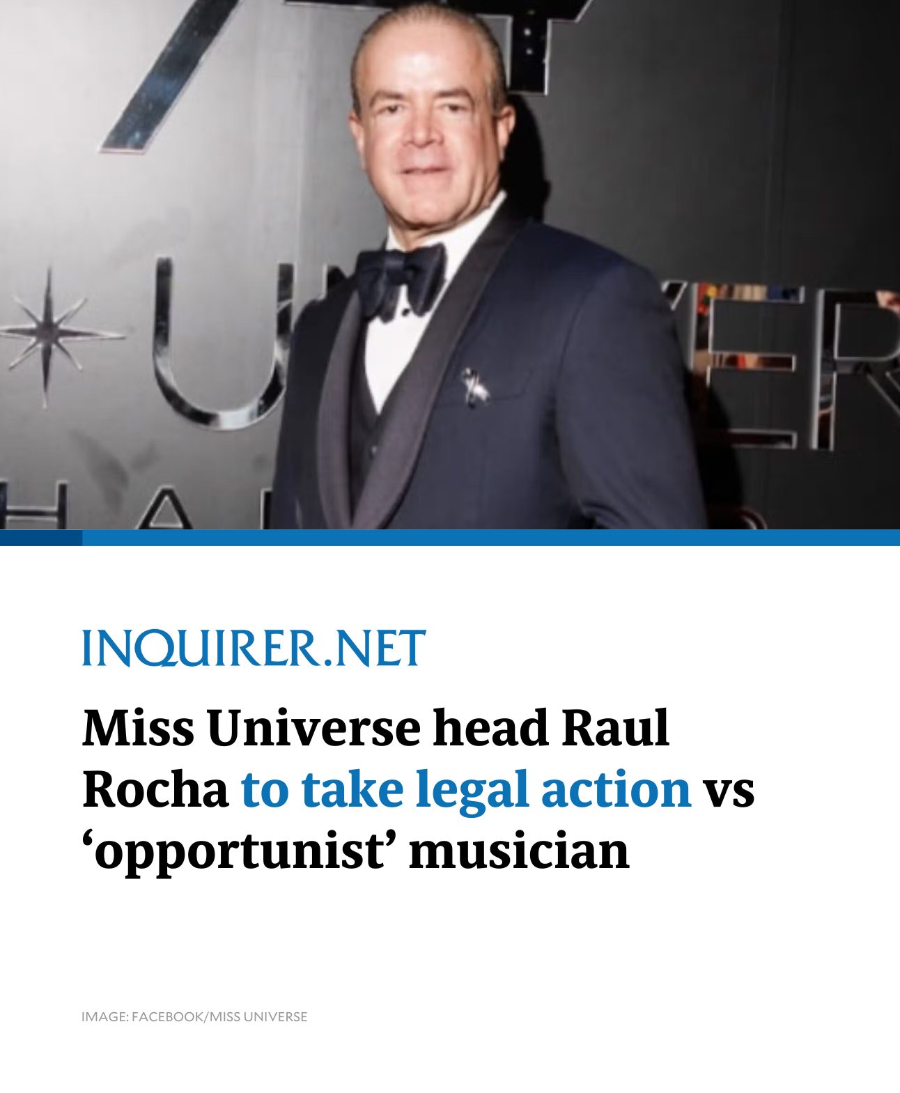 INQUIRER.net - Miss Universe Organization (MUO) president Raul Rocha ...