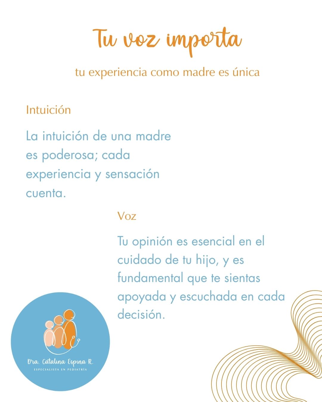 Dra. Catalina... - Dra. Catalina Espina Rodas - Pediatra