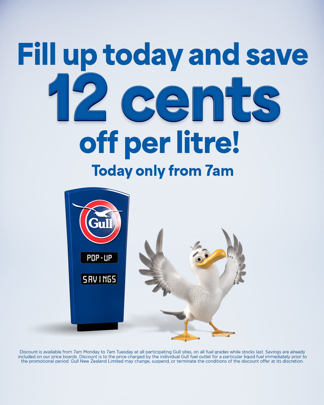 Gull - Fuel savings for all Kiwis! 🔵 Save 12c on every litre of fuel. 🔵 ...