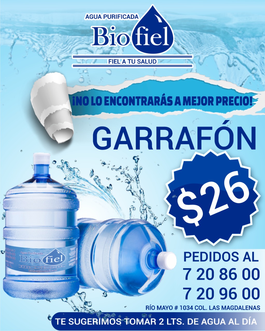 Purificadora de Agua Biofiel | Torreón