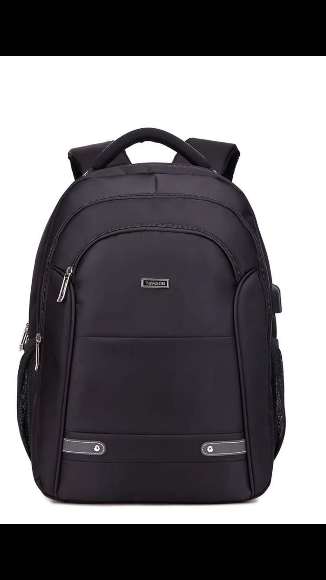 black mens leather backpack Colins Keirs for Men, 15.6