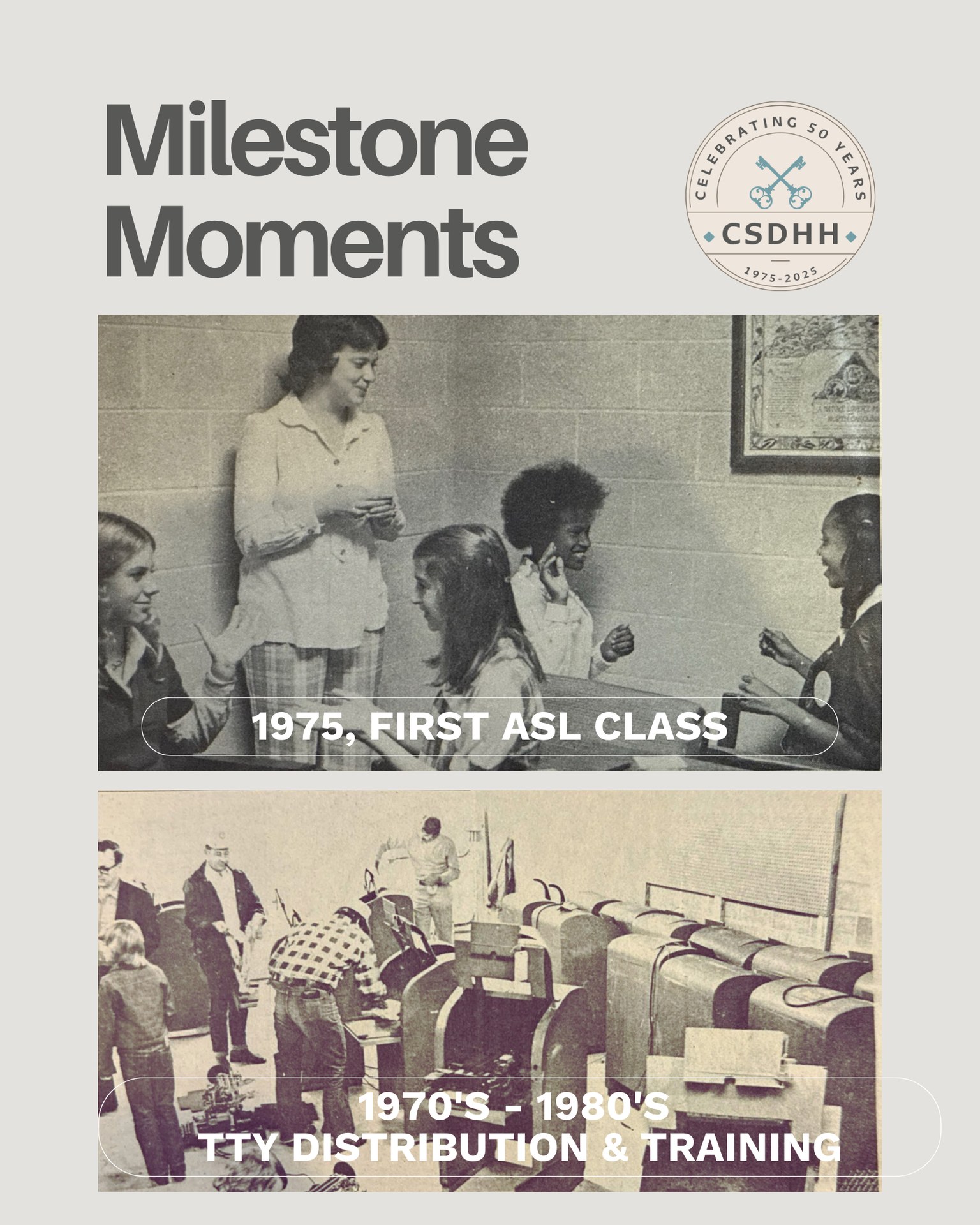 CSDHH - 50 years of milestones. 50 years of connection. From ...