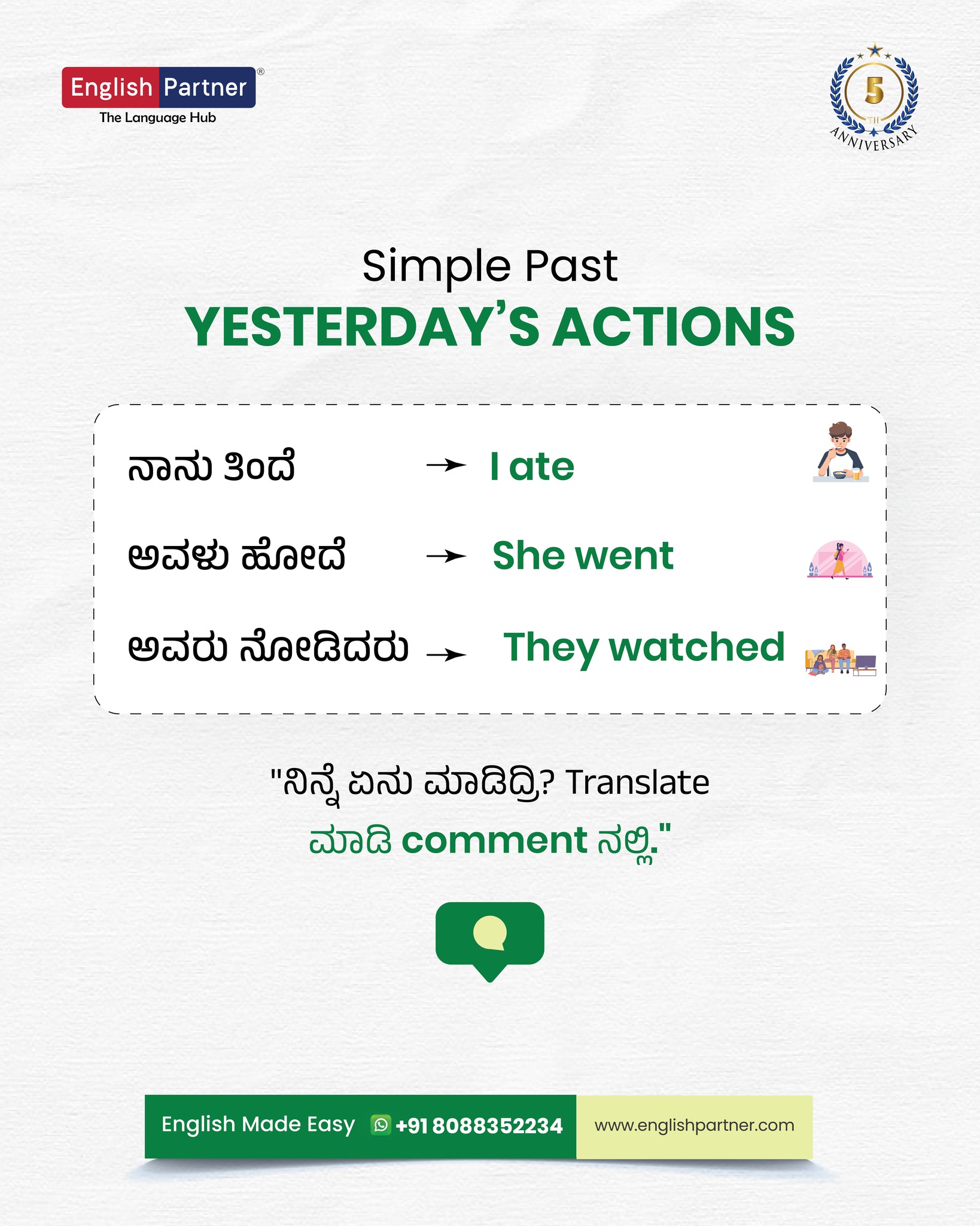 English - Learn Simple Past Tense in Seconds! Ever wondered how to say ...