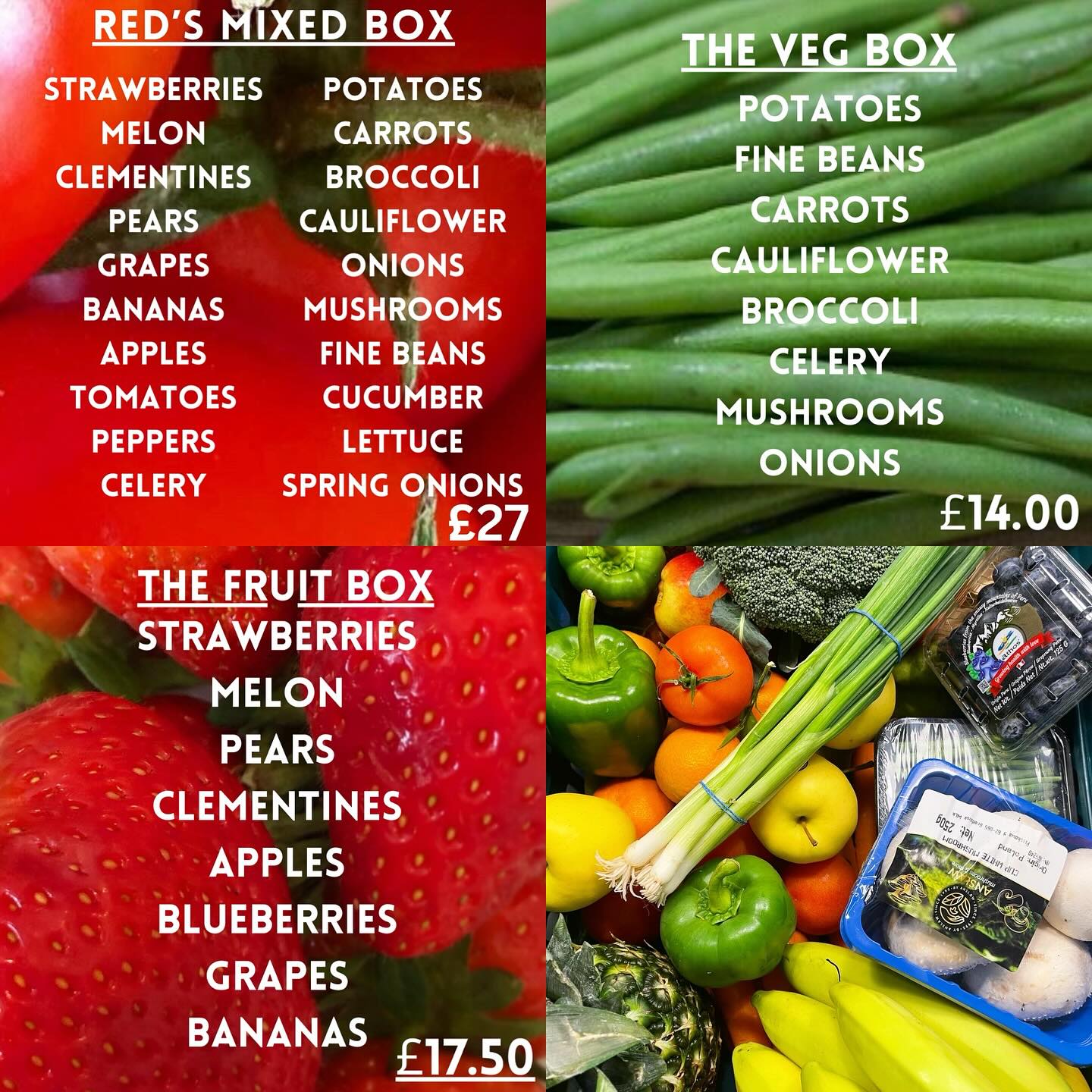 Reds Fruit & Veg Boxes added a... - Reds Fruit & Veg Boxes