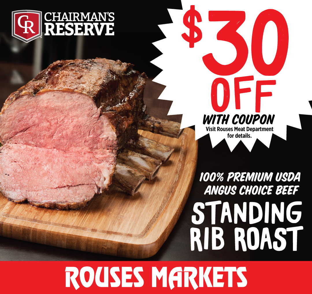 Rouses - 🥩 Holiday Showstopper Alert! Save $30 OFF a 100% Premium USDA ...